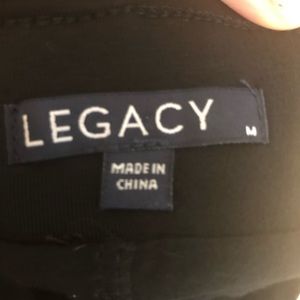 Legacy Pants - Legacy Black Mid-Length Rayon Skirted Legging M Legacy Pants - Legacy Black Mid-Length Rayon Skirted Legging M